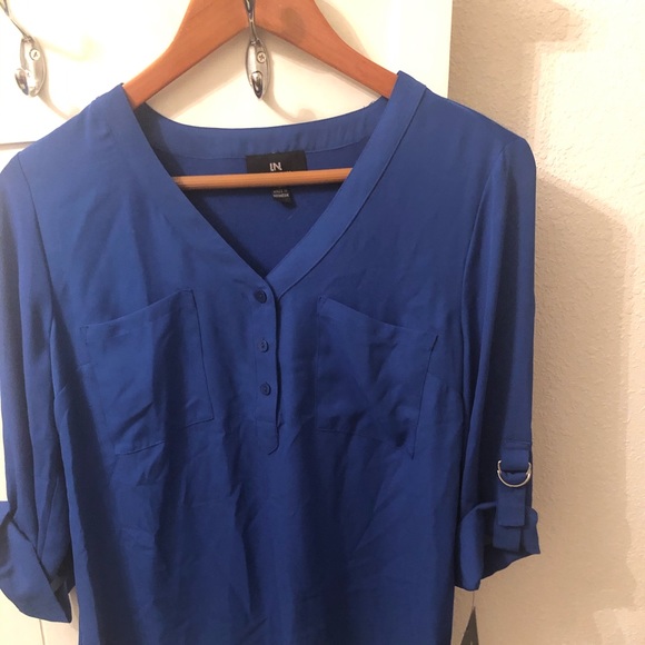 royal blue dressy top